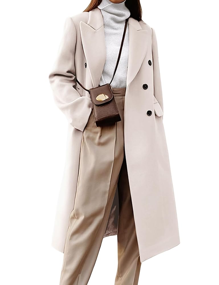 Amazon.com: IDEALSANXUN Long Wool Coats for Women 2025